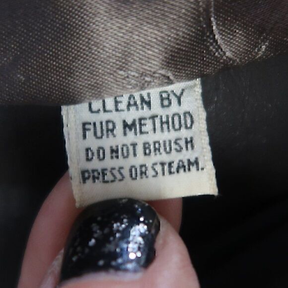 ROYAL MINKE BY HILLMOOR VINTAGE 50'S/60'S BROWN MIDI FAUX FUR COAT SIZE MEDIUM - Picture 3 of 12